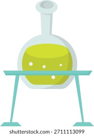 Ciencia de equipos de laboratorio. Ilustración vectorial de dibujos animados