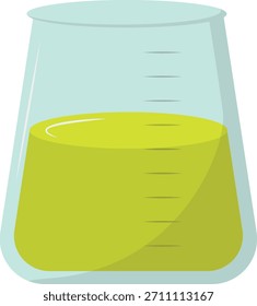 Ciencia de equipos de laboratorio. Ilustración vectorial de dibujos animados