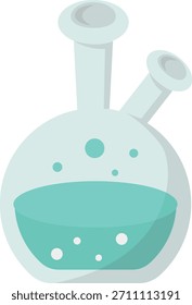 Ciencia de equipos de laboratorio. Ilustración vectorial de dibujos animados