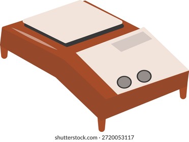 Equipamento de Laboratório de Ciência. Ilustração de desenho animado vetorial.
