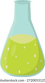 Ciencia de equipos de laboratorio. Vector ilustración de dibujos animados.