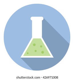 Science Laboratory Flask Glassware Research And Chemistry Equipment