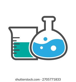 Ciencia Laboratorio Icon Design Plantilla