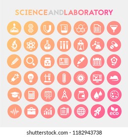 Science And Laboratory Icon Set