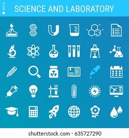 Science and Laboratory icon set