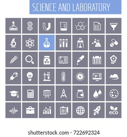 Science and Laboratory icon set