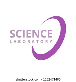 science laboratory logo, symbol for your need such university laboratory, school lab etc