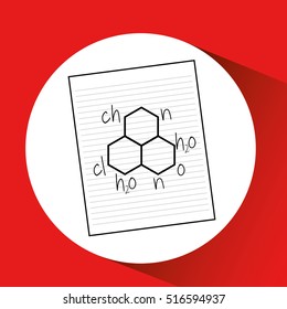 science laboratory molecule drawing graphic vector illustration eps 10