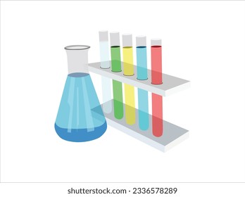 tubos de ensayo de laboratorio de investigación, equipo de laboratorio para la investigación de nuevos médicos, técnico que realiza pruebas de tubo sanguíneo en la mano del médico de laboratorio de investigación, tomando un tubo de muestra de sangre de un rack con máquinas