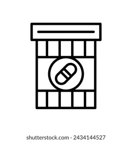 Science and Laboratory Vector Line Icon Design