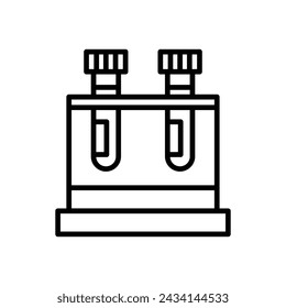 Diseño de iconos de línea vectorial de ciencia y laboratorio