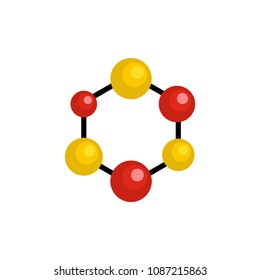 Science lattice icon. Flat illustration of science lattice vector icon for web