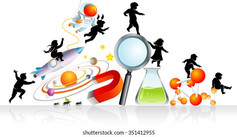 Science Learning is Fun-Cute pupils enjoy discovering science
