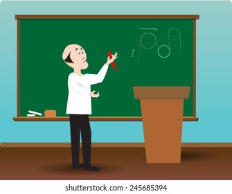 Science lesson vector artwork 