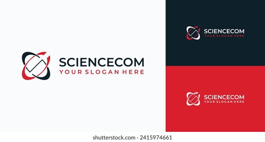 Science letter S C initials vector logo design.