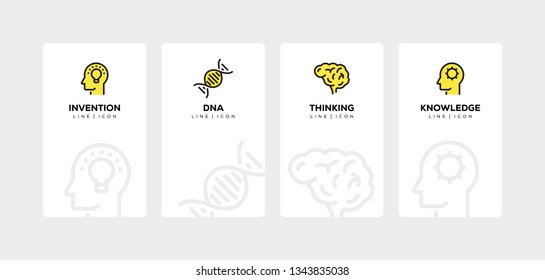 SCIENCE LINE ICON SET