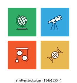 SCIENCE LINE ICON SET