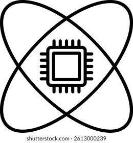 Science Line Vector Icon Design