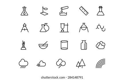 Science Line Vector Icons 6