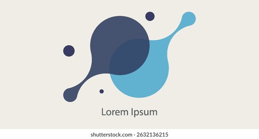 Logomarca de ciência, química, signo de biologia. Símbolo de vetor