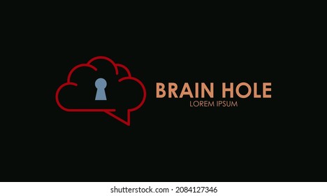 Science Logo Concept About Brain. Brain Logo Vector for Science Purpose