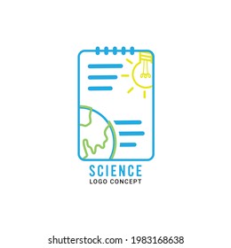 Science logo concept vector illustration