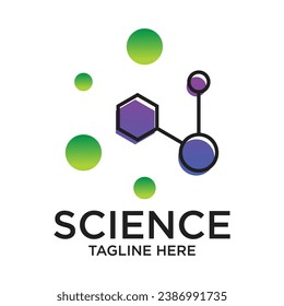 Science logo design simple concept Premium Vector