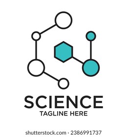 Science logo design simple concept Premium Vector