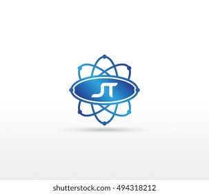 Science logo with the initials JT letter. Science logotype template design