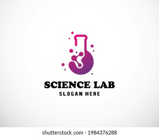 science logo lab creative design template