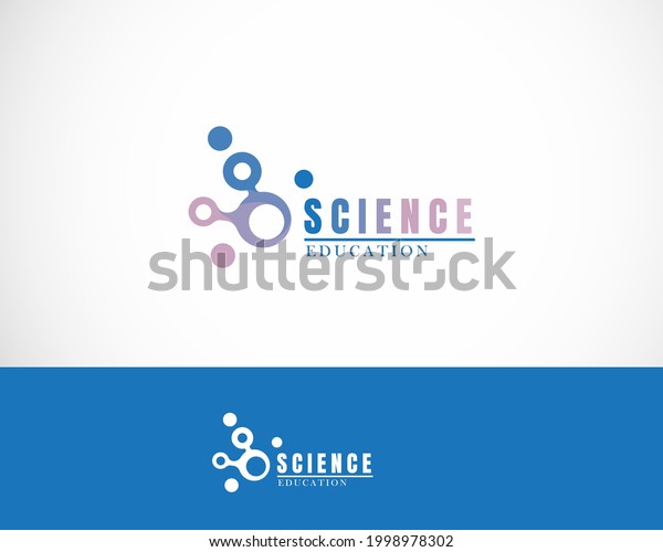 Science Logo Molecule Connect Design Template Stock Vector (Royalty ...