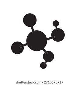 Conjunto de logotipos de Ciencia Bio Nero Lab Emblem Molecule Icon