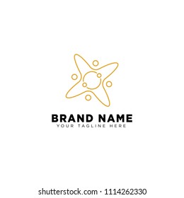 science logo template vector illustration