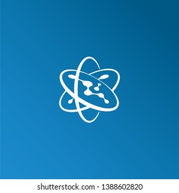 Science logotype with blue gradient