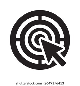 Science of love icon with atom and heart a symbol for chemistry and passion the core of feelings and emotional connection a good feeling vector solid glyph icon