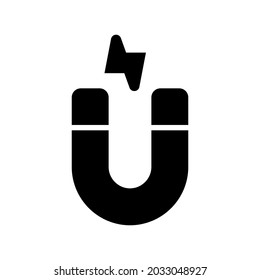 science magnet icon or logo isolated sign symbol vector illustration - high quality black style vector icons
