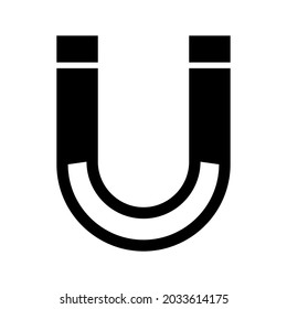 science magnet icon or logo isolated sign symbol vector illustration - high quality black style vector icons
