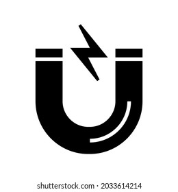 science magnet icon or logo isolated sign symbol vector illustration - high quality black style vector icons
