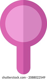 Science magnifier, illustration, vector, on a white background.