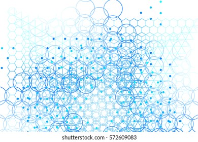 The science and mathematics abstract background with circles, cube, triangles and a lot of lines. Sacred geometry backdrop. The chemistry and astrology. Graphic elements for identity design.