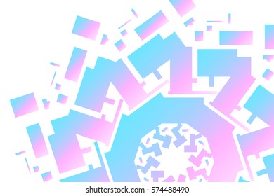 The science and mathematics abstract background with cubes and a lot of lines. Sacred geometry backdrop. Graphic elements for identity design.