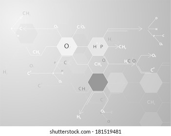 science Medical  molecular structures  Illustrations Vector