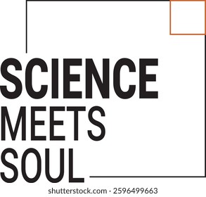 "Science Meets Soul Logo Design: A harmonious blend of scientific elements and soulful motifs, this creative logo features symbols like molecules, lightbulbs, and abstract waves, reflecting the fusion