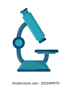 icono de equipo de microscopio científico aislado