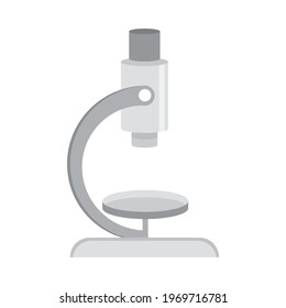 science microscope research isolated icon