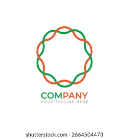 Ciencia moderna limpia y simple concepto de logotipo icono de molécula o símbolo de diseño de Plantilla Ilustración vectorial