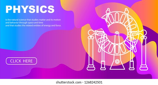 Science, modern colorful background, vector, web page.