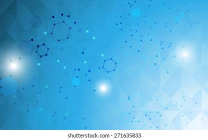 science molecular design abstract background