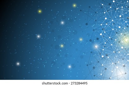 science molecular structure abstract design background