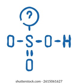 science molecular structure doodle icon sketch vector. science molecular structure sign. isolated symbol illustration